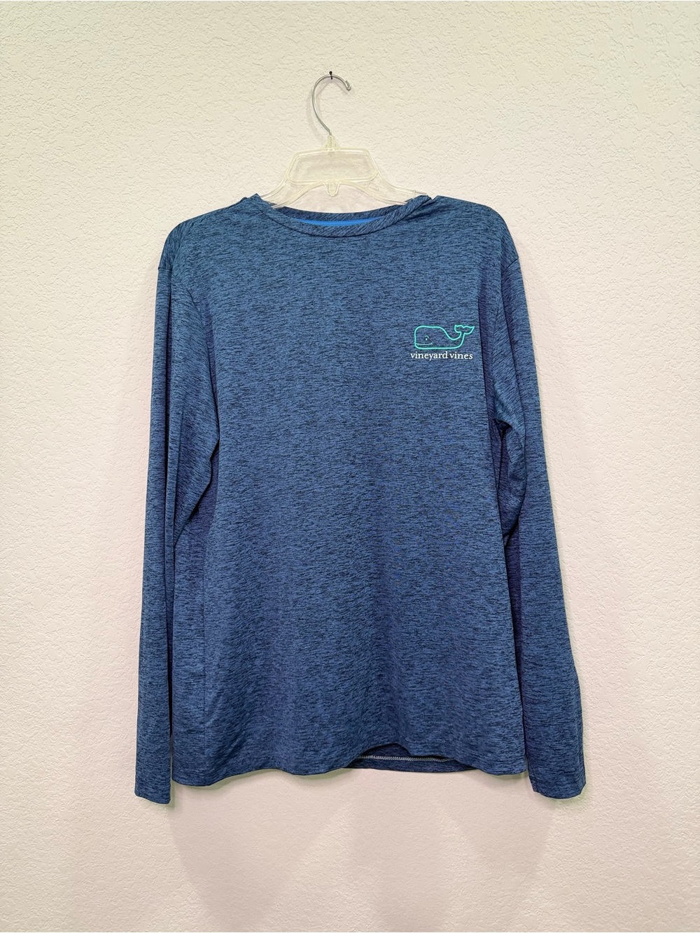 Vineyard Vines Performance Long Sleeve Tee - Navy Heather